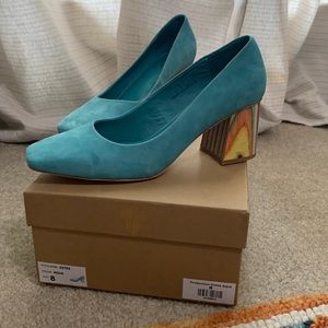 Charlotte Stone Estee aqua heel